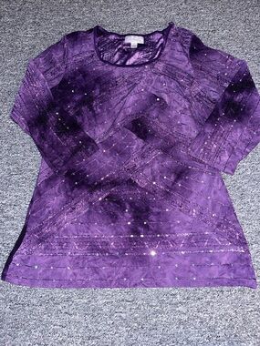 Dressbarn Women’s Purple Long Sleeve Shirt